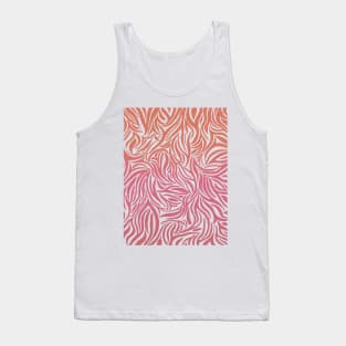 Sunset Zebra print Tank Top